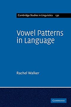 portada Vowel Patterns in Language Hardback (Cambridge Studies in Linguistics) 