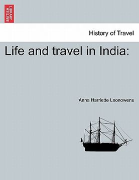 portada life and travel in india (en Inglés)