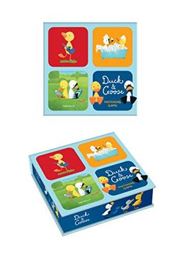 portada Duck & Goose Matching Game: A Memory Game With 20 Matching Pairs for Children 