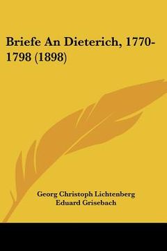 portada briefe an dieterich, 1770-1798 (1898)