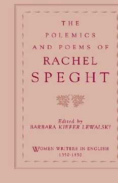 portada the polemics and poems of rachel speght (en Inglés)