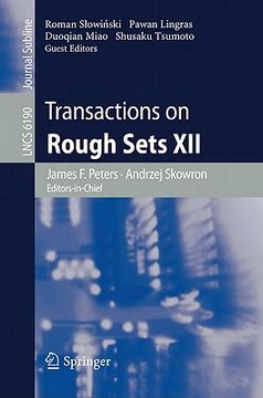 portada transactions on rough sets xii (en Inglés)