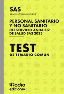 portada Personal Sanitario y no Sanitario del Servicio Andaluz de Salud sas 2023. Test de Temario Comun (in Spanish)