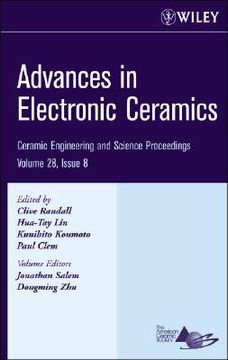 portada advances in electronic ceramics: ceramic engineering and science proceedings, volume 28, issue 8