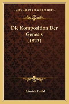 portada Die Komposition Der Genesis (1823) (in German)