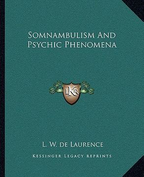 portada somnambulism and psychic phenomena
