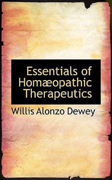 portada essentials of homaopathic therapeutics