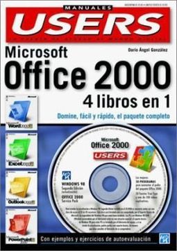 portada Microsoft Office 2000 Manuales pc Users 4 Libros en 1