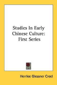 portada studies in early chinese culture: first series (en Inglés)
