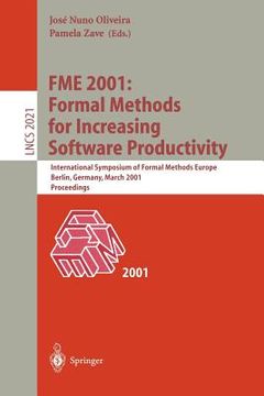 portada fme 2001: formal methods for increasing software productivity (in English)
