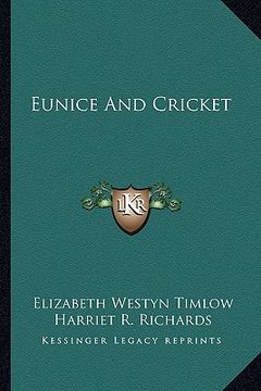 portada eunice and cricket (en Inglés)