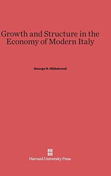 portada Growth and Structure in the Economy of Modern Italy (en Inglés)