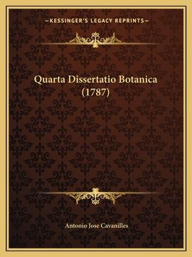 portada Quarta Dissertatio Botanica (1787) (en Latin)