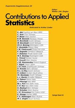 portada Contribution to Applied Statistics: Dedicated to Professor Arthur Linder (en Inglés)