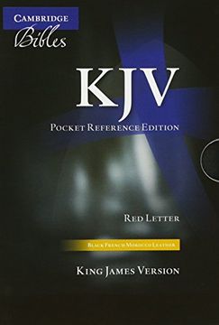 portada Kjv Pocket Reference Bible, Black French Morocco Leather With zip Fastener, Red-Letter Text, Kj243: Xrz Black French Morocco Leather, With zip Fastener (in English)