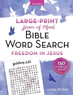 portada Peace of Mind Bible Word Search Freedom in Jesus (en Inglés)