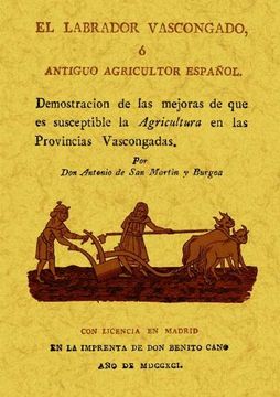 portada El Labrador Vascongado, ó Antiguo Agricultor Español