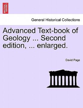 portada advanced text-book of geology ... second edition, ... enlarged. (en Inglés)