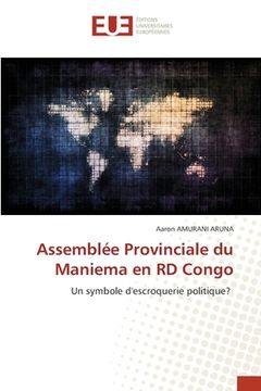 portada Assemblée Provinciale du Maniema en RD Congo (in French)