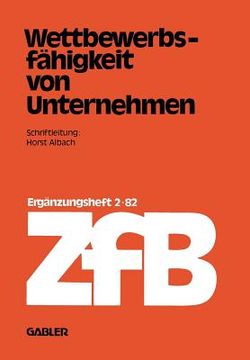 portada Wettbewerbsfähigkeit Von Unternehmen (in German)