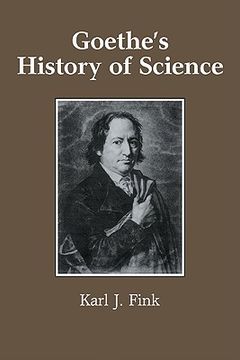 portada Goethe's History of Science Paperback (en Inglés)
