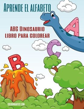 portada Aprende el alfabeto - ABC Dinosaurio libro para colorear