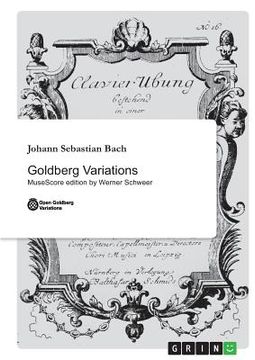 portada Goldberg Variations: MuseScore edition by Werner Schweer (en Alemán)