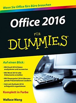 portada Office 2016 für Dummies (en Alemán)