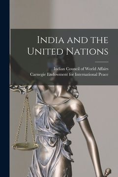 portada India and the United Nations (in English)