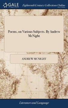 portada Poems, on Various Subjects. By Andrew McNight (en Inglés)