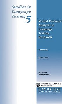 portada verbal protocol analysis in language testing research: a handbook (en Inglés)