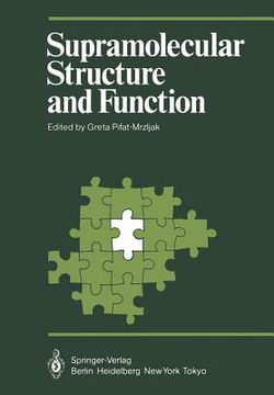 portada supramolecular structure and function (en Inglés)