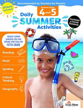 portada Daily Summer Activities: Moving From 4th Grade to 5th Grade, Grades 4-5 (in English)