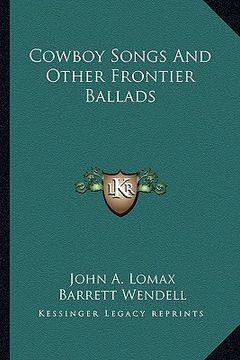 portada cowboy songs and other frontier ballads