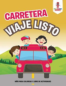 portada Carretera Viaje Niño Para Colorear y Libro de Actividades (in Spanish)