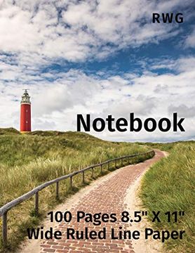 portada Not: 100 Pages 8. 5" x 11" Wide Ruled Line Paper