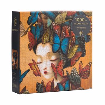 portada Paperblanks | Madame Butterfly | Esprit de Lacombe | Puzzle | 1000 pc (en Inglés)