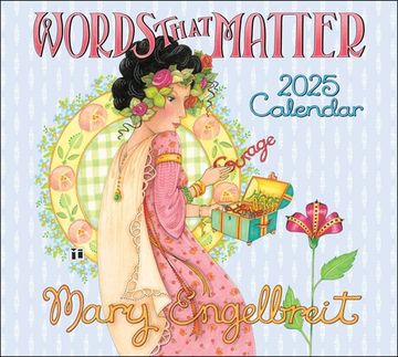 portada Mary Engelbreit's Words That Matter 2025 Deluxe Wall Calendar (en Inglés)