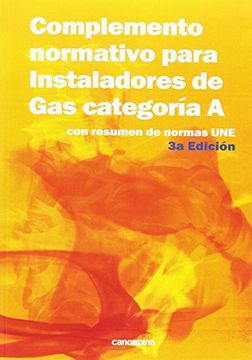 portada Complemento Normativo Para Instaladores de gas Categoria a 3ed