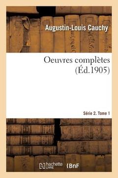 portada Oeuvres Complètes. Série 2. Tome 1 (in French)