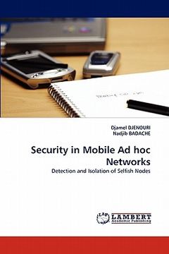 portada security in mobile ad hoc networks (en Inglés)