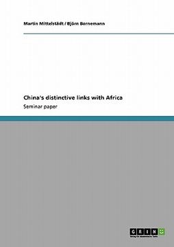 portada china's distinctive links with africa (en Inglés)