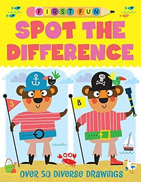 portada First Fun: Spot the Difference: Over 50 Diverse Drawings (en Inglés)