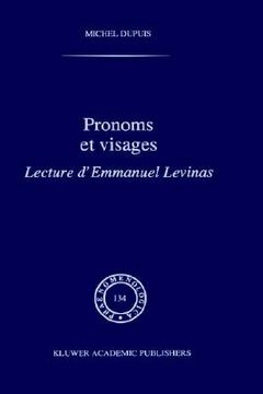portada pronoms et visages: lecture d'emmanuel levinas (en Inglés)