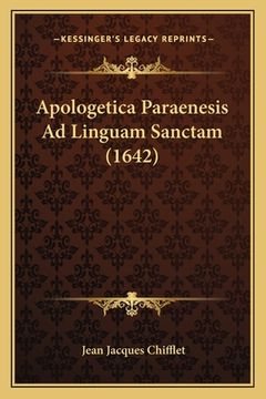 portada Apologetica Paraenesis Ad Linguam Sanctam (1642) (in Latin)