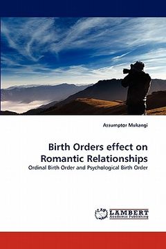 portada birth orders effect on romantic relationships (en Inglés)