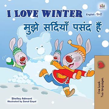 portada I Love Winter (English Hindi Bilingual Book for Kids) (English Hindi Bilingual Collection) (en Hindi)