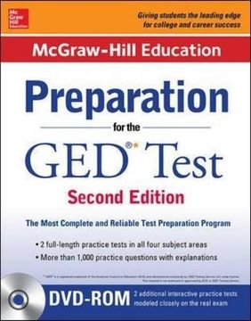 portada Mcgraw-Hill Education Preparation for the ged Test With Dvd-Rom 