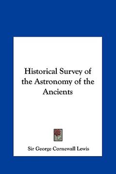 portada historical survey of the astronomy of the ancients