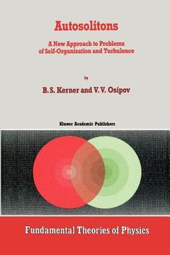 portada autosolitons: a new approach to problems of self-organization and turbulence (en Inglés)